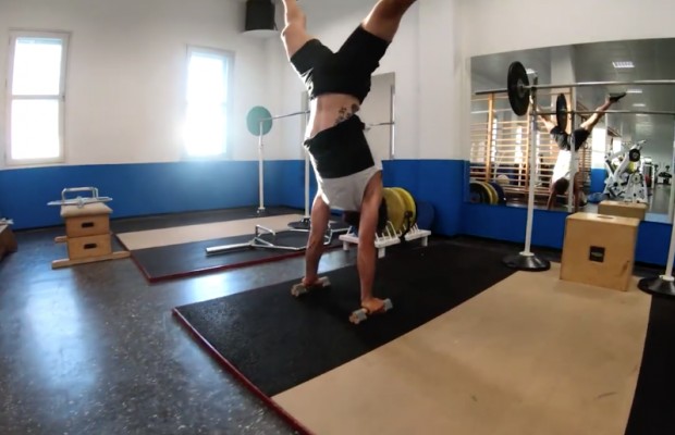 Peter Sagan, una bestia en el gimnasio